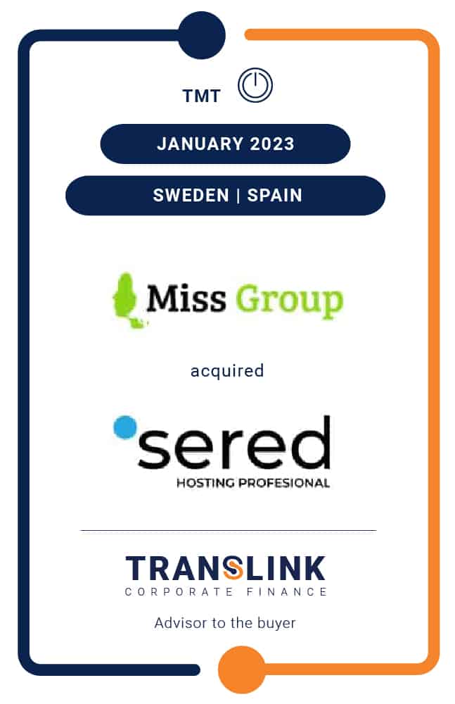 Translink Advised Miss Group On The Acquisition Of SERED